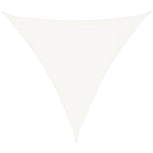 vidaXL Vela a Parasole HDPE Triangolare 3,6x3,6x3,6 m Bianca