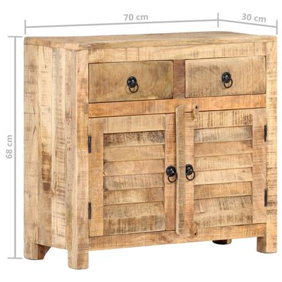 vidaXL Credenza 70x30x68 cm in Legno Massello di Mango