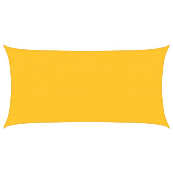 vidaXL Vela Parasole 160 g/m² Gialla 3x6 m in HDPE