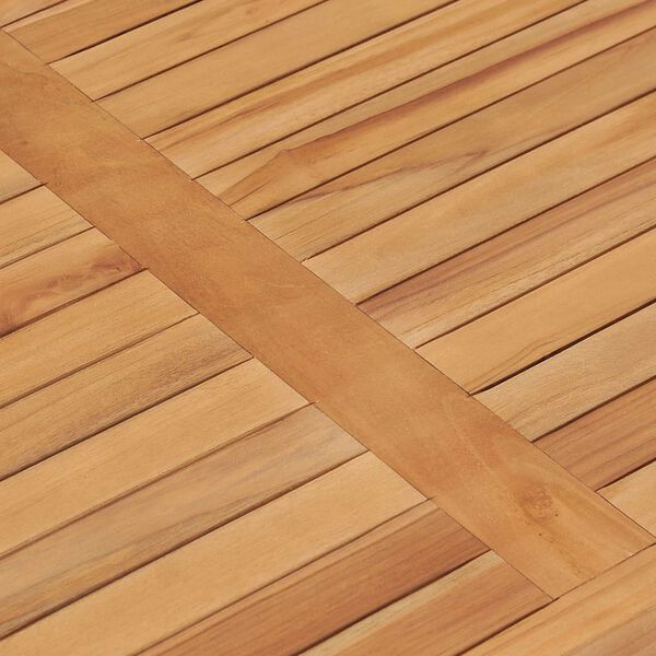 vidaXL Tavolo da Giardino 90,5x55,5x30,5 cm in Legno Massello di Teak