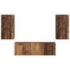 vidaXL Set di Mobiletto da TV a Parete 4 pcs Legno vecchio
