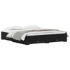 vidaXL Struttura del letto Rovere Nero 180 x 200 cm Legno multistrato