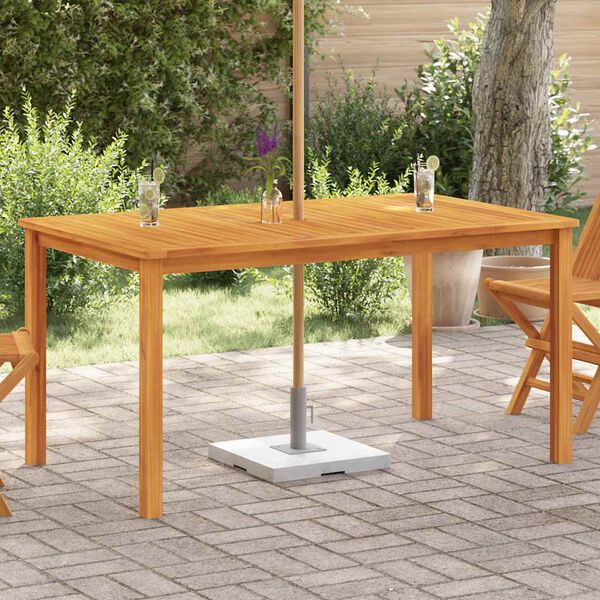 vidaXL Tavolo da Giardino 150x90x74 cm in Massello di Acacia