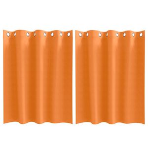vidaXL Tende Blackout con Anelli 2 pcs Arancione Vivo 140 x 140 cm
