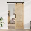 vidaXL Porta scorrevole ORKDAL Marrone 83 x 232 cm Pino massello