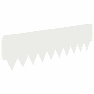 vidaXL Bordura per Prato 10 pcs 103 x 30 cm metallo Bianco