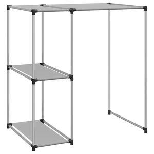 vidaXL Rastrelliera per Lavatrice Grigia 87x55x90,5 cm Ferro