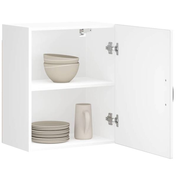 vidaXL Pensile da Cucina Lucca Bianco in Legno Multistrato