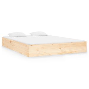 vidaXL Giroletto in Legno Massello 140x190 cm