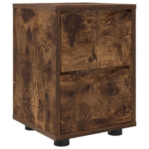 vidaXL Comodino Rovere fum&eacute; 30,5 x 30 x 43 cm Legno ingegnerizzato
