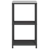 vidaXL Stoccaggio in cucina Nero 60 x 50 x 92 cm Acciaio