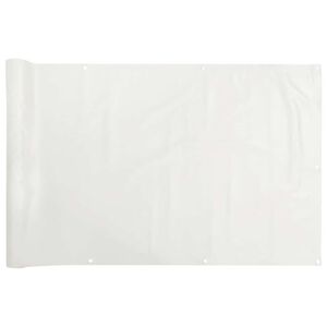 vidaXL Paravento da Balcone Bianco 600x120 cm in PVC