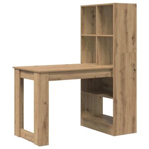 vidaXL Scrivania Rovere artigianale Legno ingegnerizzato