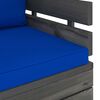vidaXL Set Divani da Giardino su Pallet 7 pz con Cuscini Massello Pino