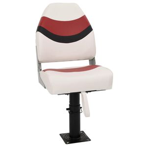 vidaXL Set Sedile da Barca Pieghevole 2pz con Schienale Alto