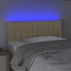 vidaXL Testiera a LED Crema 80x5x78/88 cm in Tessuto