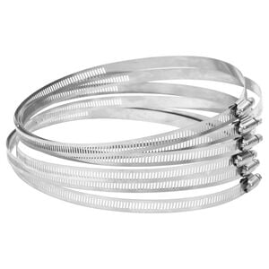 vidaXL Fascette Stringitubo 6pz 91-165 mm in Acciaio Inox 304