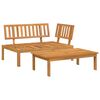 vidaXL Set Divani Pallet da Giardino 2pz in Legno Massello di Acacia