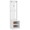 vidaXL Albero da Ingresso SANDNES Bianco 45x40x159,5 cm Legno di Pino