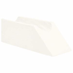vidaXL Cuscino per Gambe Bianco 68 x 25 x 21,5 cm Schiuma PU