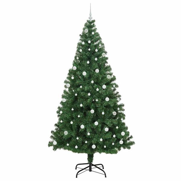vidaXL Albero di Natale artificiale con 300 LED Verde 240 cm