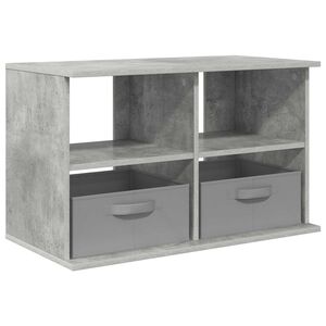 vidaXL Supporto TV con cassetto Grigio cemento 79 x 40 x 48 cm
