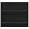 vidaXL Scaffale per riviste 2 pcs Rovere Nero 80 x 12 x 70 cm