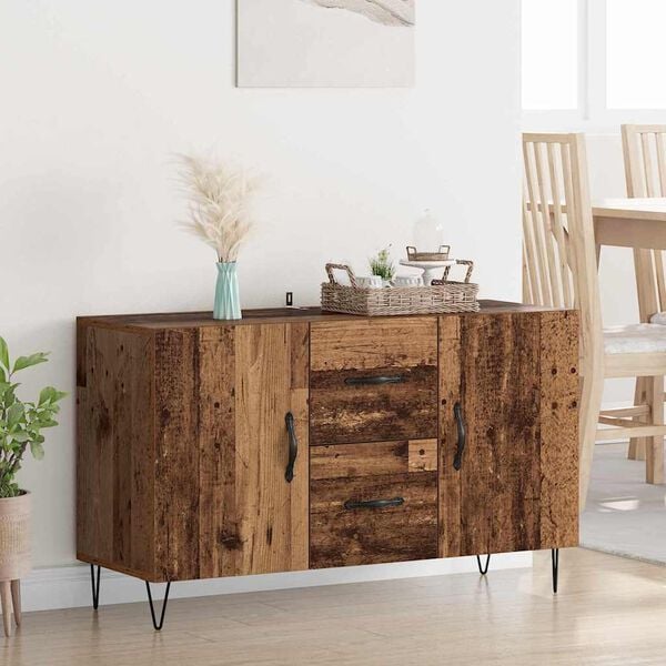 vidaXL Credenza Legno vecchio 100 x 36 x 60 cm Legno multistrato