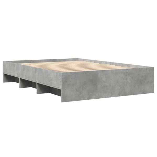 vidaXL Giroletto Grigio Cemento 120x190 cm in Legno Multistrato