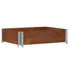 vidaXL Fioriera da Giardino Marrone 80x60 cm Legno Massello di Pino