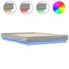 vidaXL Giroletto con Luci LED Grigio Sonoma 140x200 cm