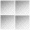 vidaXL Gradini per Scale 4 pz 50 x 50 cm Argento Alluminio Quadrato