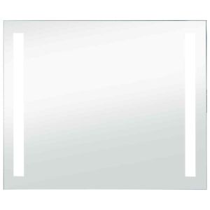 vidaXL Specchio da Parete a LED per Bagno 80x60 cm