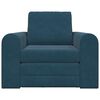 vidaXL Divano letto Blu 98 x 71 x 83 cm Velluto