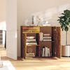 vidaXL Credenza Rovere Fumo 80x36x75 cm in Legno Multistrato