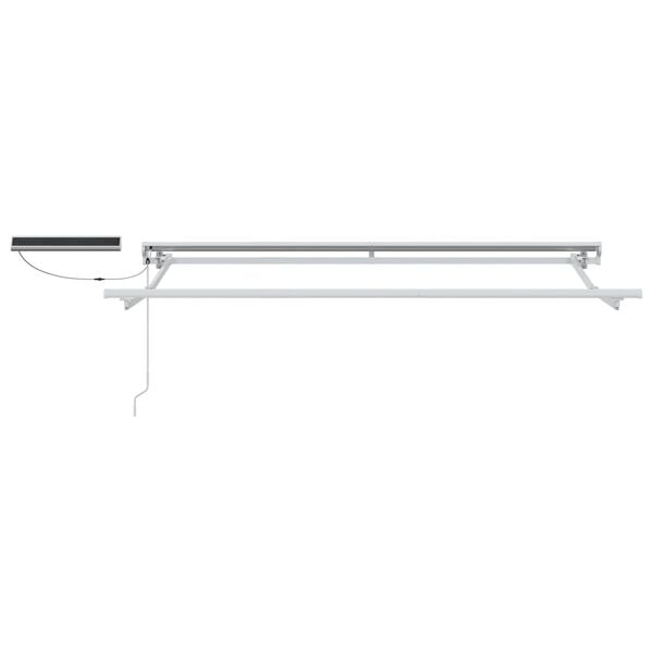 vidaXL Tettuccio Elettrico Retrattile Antracite 2,5 x 2 m