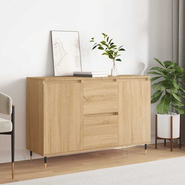 vidaXL Credenza Rovere Sonoma 101,5x35x70 cm in Legno Multistrato