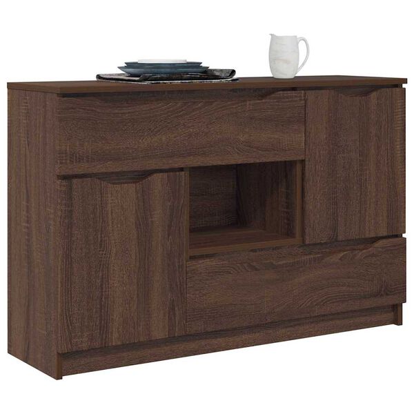 vidaXL Credenza Rovere Marrone 100 x 30 x 65,6 Legno multistrato