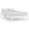 vidaXL Giroletto Bianco in Legno Massello 150x200 cm King Size