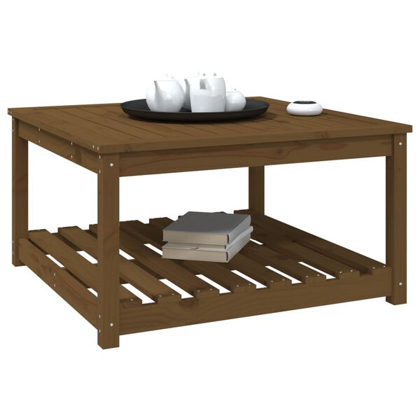 vidaXL Tavolo da Giardino Ambra 82,5x82,5x45 cm Legno Massello di Pino