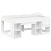 vidaXL Telaio del letto con storage Bianco 80 x 160 cm