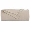 vidaXL Coperta Beige 270 x 240 cm Panno