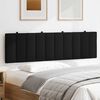 vidaXL Cuscino Testiera Hanko Nero 180 cm in Tessuto
