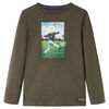 vidaXL Maglietta da Bambino Maniche Lunghe Cachi 104