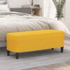 vidaXL Panca Giallo Chiaro 100x35x41 cm in Tessuto