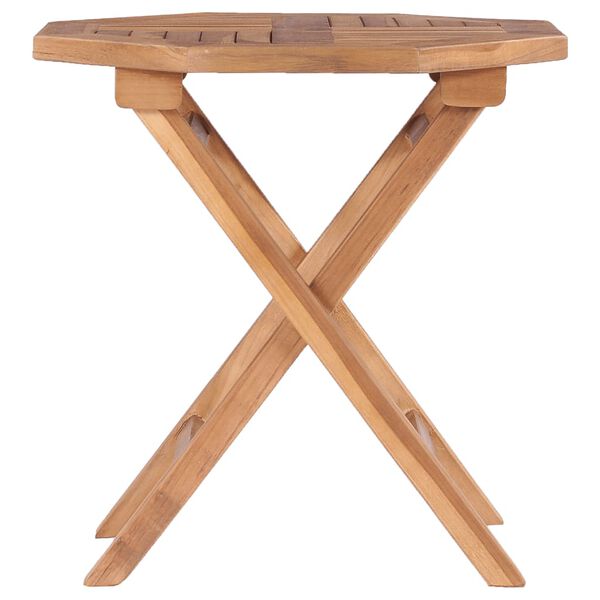 vidaXL Tavolo da Giardino Pieghevole 45x45x45 cm in Legno di Teak