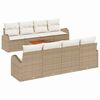 vidaXL Set Divano da Giardino 9 pz Beige polyrattan