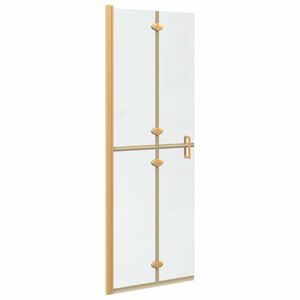 vidaXL Parete doccia Walk-in Oro e trasparente 70 x 190 cm