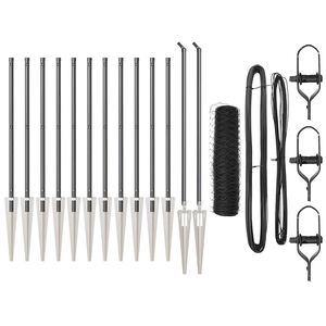 vidaXL Palo della recinzione Grigio