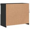 vidaXL Credenza con Luci LED Nera 81x37x67 cm